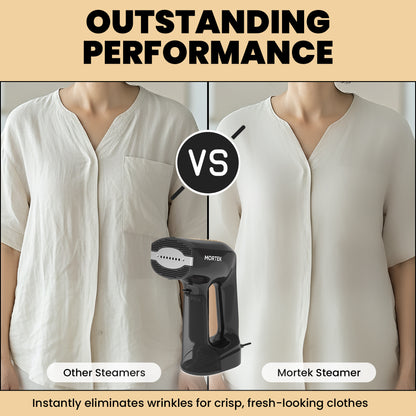 Get Wrinkle-Free Clothes in 30 Seconds — No ironing board. No stress.