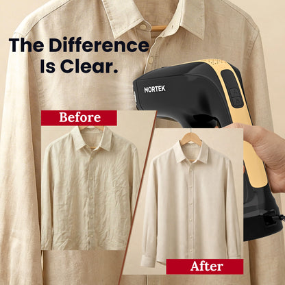 Get Wrinkle-Free Clothes in 30 Seconds — No ironing board. No stress.
